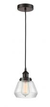  616-1PH-OB-G172 - Fulton - 1 Light - 7 inch - Oil Rubbed Bronze - Cord hung - Mini Pendant