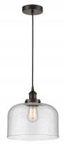  616-1PH-OB-G74-L - Bell - 1 Light - 12 inch - Oil Rubbed Bronze - Cord hung - Mini Pendant