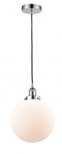  616-1PH-PC-G201-10 - Beacon - 1 Light - 10 inch - Polished Chrome - Cord hung - Mini Pendant