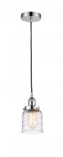  616-1PH-PC-G513 - Bell - 1 Light - 5 inch - Polished Chrome - Cord hung - Mini Pendant