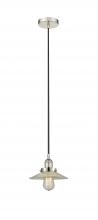  616-1PH-PN-G2 - Halophane - 1 Light - 9 inch - Polished Nickel - Cord hung - Mini Pendant