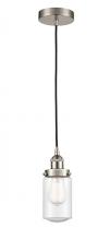  616-1PH-SN-G314 - Dover - 1 Light - 5 inch - Brushed Satin Nickel - Cord hung - Mini Pendant