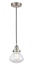  616-1PH-SN-G322 - Olean - 1 Light - 7 inch - Brushed Satin Nickel - Cord hung - Mini Pendant