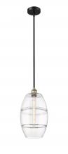  616-1S-BAB-G557-10CL - Vaz - 1 Light - 10 inch - Black Antique Brass - Cord hung - Mini Pendant