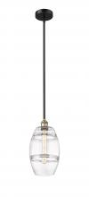  616-1S-BAB-G557-8CL - Vaz - 1 Light - 8 inch - Black Antique Brass - Cord hung - Mini Pendant