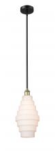  616-1S-BAB-G671-8 - Cascade - 1 Light - 8 inch - Black Antique Brass - Cord hung - Mini Pendant