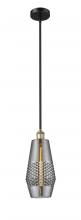  616-1S-BAB-G683-7 - Windham - 1 Light - 7 inch - Black Antique Brass - Cord hung - Mini Pendant