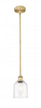  616-1S-BB-G558-6CL - Bella - 1 Light - 6 inch - Brushed Brass - Cord hung - Mini Pendant