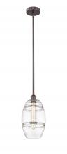  616-1S-OB-G557-8CL - Vaz - 1 Light - 8 inch - Oil Rubbed Bronze - Cord hung - Mini Pendant