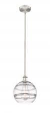  616-1S-SN-G556-10CL - Rochester - 1 Light - 10 inch - Brushed Satin Nickel - Cord hung - Mini Pendant