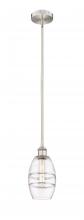  616-1S-SN-G557-6CL - Vaz - 1 Light - 6 inch - Brushed Satin Nickel - Cord hung - Mini Pendant