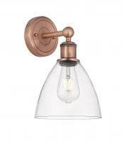  616-1W-AC-GBD-752 - Bristol - 1 Light - 8 inch - Antique Copper - Sconce