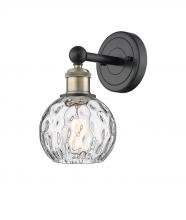  616-1W-BAB-G1215-6 - Athens Water Glass - 1 Light - 6 inch - Black Antique Brass - Sconce