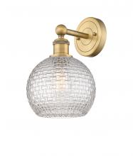  616-1W-BB-G122C-8CL - Athens - 1 Light - 8 inch - Brushed Brass - Sconce