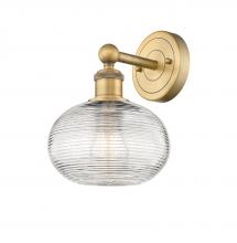  616-1W-BB-G555-8CL - Ithaca - 1 Light - 8 inch - Brushed Brass - Sconce