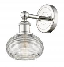  616-1W-PN-G555-6CL - Ithaca - 1 Light - 6 inch - Polished Nickel - Sconce