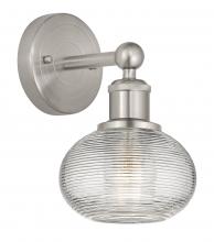  616-1W-SN-G555-6CL - Ithaca - 1 Light - 6 inch - Brushed Satin Nickel - Sconce