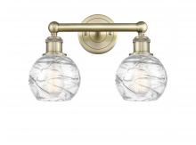  616-2W-AB-G1213-6 - Athens Deco Swirl - 2 Light - 15 inch - Antique Brass - Bath Vanity Light