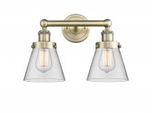  616-2W-AB-G62 - Cone - 2 Light - 15 inch - Antique Brass - Bath Vanity Light