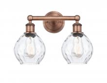  616-2W-AC-G362 - Waverly - 2 Light - 15 inch - Antique Copper - Bath Vanity Light