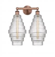  616-2W-AC-G672-8 - Cascade - 2 Light - 17 inch - Antique Copper - Bath Vanity Light