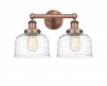  616-2W-AC-G713 - Bell - 2 Light - 17 inch - Antique Copper - Bath Vanity Light