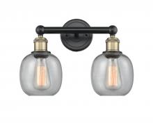  616-2W-BAB-G104 - Belfast - 2 Light - 15 inch - Black Antique Brass - Bath Vanity Light