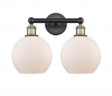  616-2W-BAB-G121-8 - Athens - 2 Light - 17 inch - Black Antique Brass - Bath Vanity Light