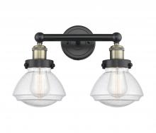  616-2W-BAB-G324 - Olean - 2 Light - 16 inch - Black Antique Brass - Bath Vanity Light