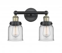  616-2W-BAB-G52 - Bell - 2 Light - 14 inch - Black Antique Brass - Bath Vanity Light