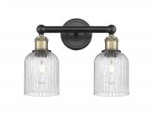  616-2W-BAB-G559-5SDY - Bridal Veil - 2 Light - 14 inch - Black Antique Brass - Bath Vanity Light