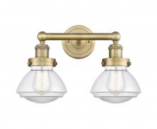  616-2W-BB-G322 - Olean - 2 Light - 16 inch - Brushed Brass - Bath Vanity Light