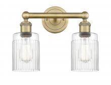  616-2W-BB-G342 - Hadley - 2 Light - 14 inch - Brushed Brass - Bath Vanity Light