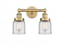  616-2W-BB-G52 - Bell - 2 Light - 14 inch - Brushed Brass - Bath Vanity Light