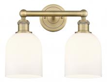  616-2W-BB-G558-6GWH - Bella - 2 Light - 15 inch - Brushed Brass - Bath Vanity Light