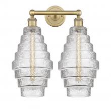  616-2W-BB-G672-8 - Cascade - 2 Light - 17 inch - Brushed Brass - Bath Vanity Light