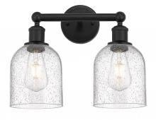  616-2W-BK-G558-6SDY - Bella - 2 Light - 15 inch - Matte Black - Bath Vanity Light