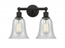  616-2W-OB-G2812 - Hanover - 2 Light - 15 inch - Oil Rubbed Bronze - Bath Vanity Light