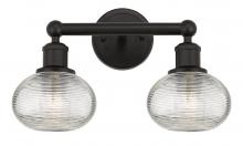 Innovations Lighting 616-2W-OB-G555-6CL - Ithaca - 2 Light - 15 inch - Oil Rubbed Bronze - Bath Vanity Light