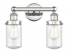  616-2W-PN-G314 - Dover - 2 Light - 14 inch - Polished Nickel - Bath Vanity Light