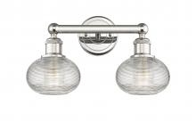  616-2W-PN-G555-6CL - Ithaca - 2 Light - 15 inch - Polished Nickel - Bath Vanity Light