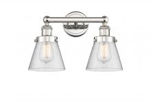  616-2W-PN-G64 - Cone - 2 Light - 15 inch - Polished Nickel - Bath Vanity Light