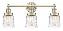  616-3W-AB-G513 - Bell - 3 Light - 23 inch - Antique Brass - Bath Vanity Light