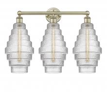  616-3W-AB-G672-8 - Cascade - 3 Light - 26 inch - Antique Brass - Bath Vanity Light