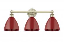  616-3W-AB-MBD-75-RD - Plymouth - 3 Light - 26 inch - Antique Brass - Bath Vanity Light