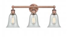  616-3W-AC-G2812 - Hanover - 3 Light - 24 inch - Antique Copper - Bath Vanity Light