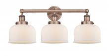  616-3W-AC-G71 - Bell - 3 Light - 26 inch - Antique Copper - Bath Vanity Light