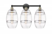  616-3W-BAB-G557-8CL - Vaz - 3 Light - 26 inch - Black Antique Brass - Bath Vanity Light