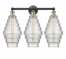  616-3W-BAB-G672-8 - Cascade - 3 Light - 26 inch - Black Antique Brass - Bath Vanity Light