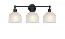  616-3W-BK-G411 - Dayton - 3 Light - 24 inch - Matte Black - Bath Vanity Light